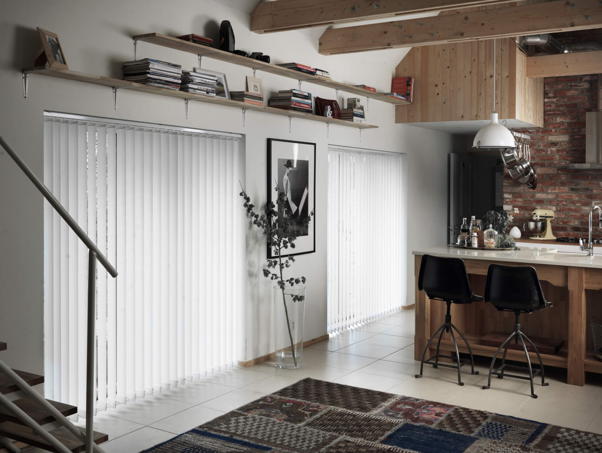 Lamelgardiner i et køkken