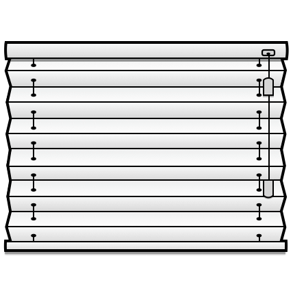 Plissegardin lux frihænger mørklægning