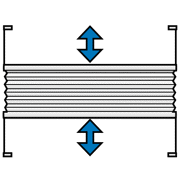 Plissegardin lux Up/Down (FLEX) mørklægning