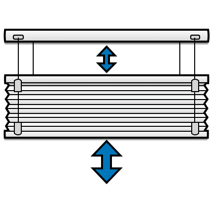 Plissegardin lux split mørklægning