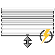 Plissegardin Lux motorstyret